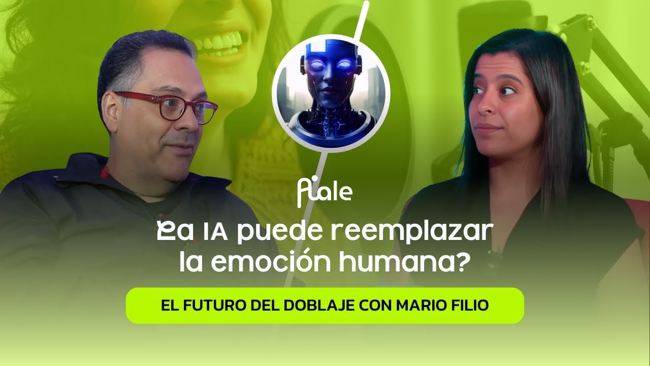 Portada original de ¿La IA puede reemplazar la emoción humana? | El futuro del doblaje con Mario Filio | AI ALE Ep. 3